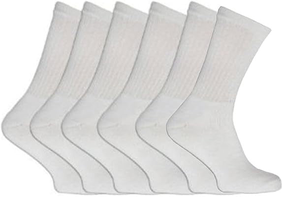 New Mens Sports Socks 6 Pairs Cotton Rich Performance Running Sports Socks UK 6-11