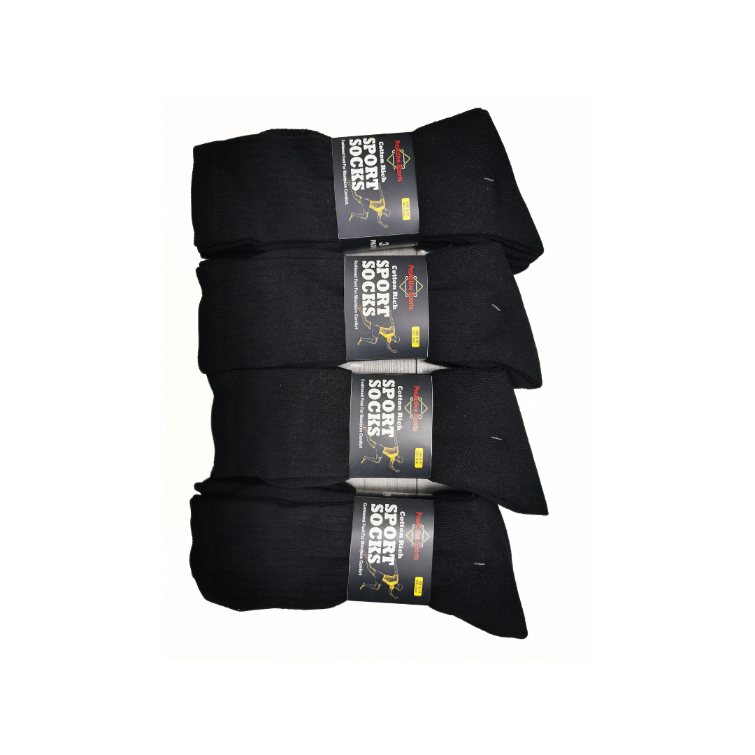 New Mens Sports Socks 6 Pairs Cotton Rich Performance Running Sports Socks UK 6-11